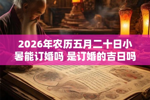 2026年农历五月二十日小暑能订婚吗 是订婚的吉日吗