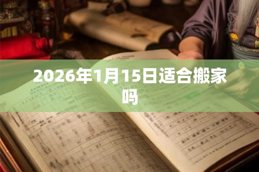 2026年1月15日适合搬家吗 2026年1月15日适合搬家吗