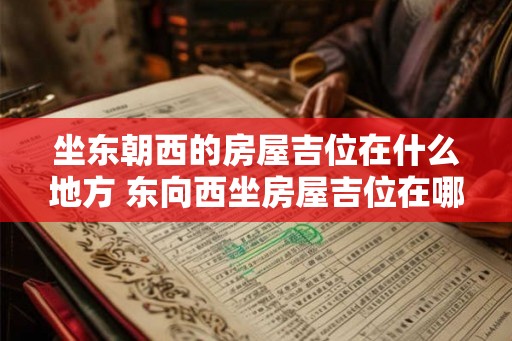 坐东朝西的房屋吉位在什么地方 东向西坐房屋吉位在哪