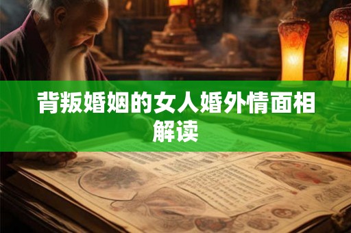 背叛婚姻的女人婚外情面相解读