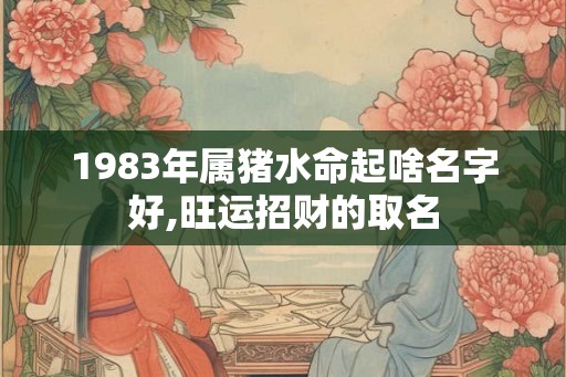 1983年属猪水命起啥名字好,旺运招财的取名