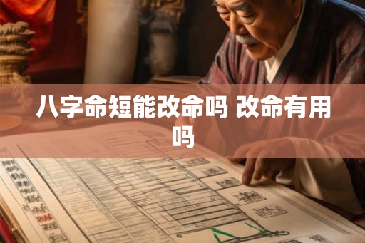 八字命短能改命吗 改命有用吗 八字命短能改命吗 改命有用吗
