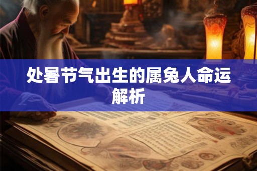 处暑节气出生的属兔人命运解析