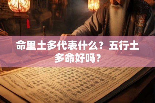 命里土多代表什么？五行土多命好吗？