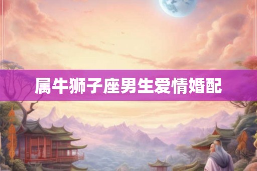 属牛狮子座男生爱情婚配