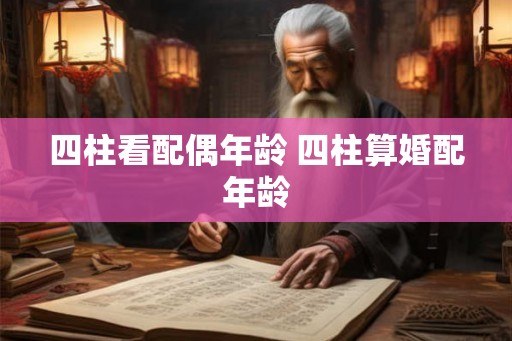 四柱看配偶年龄 四柱算婚配年龄