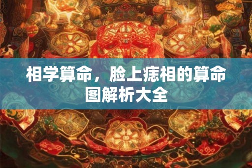 相学算命,脸上痣相的算命图解析大全 相学算命,脸上痣相的算命图解析大全
