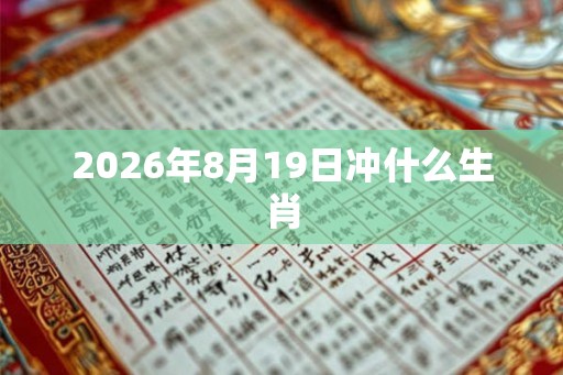 2026年8月19日冲什么生肖 2026年8月19日冲什么生肖