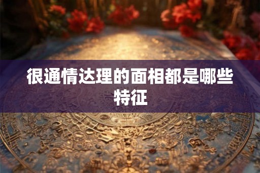 很通情达理的面相都是哪些特征