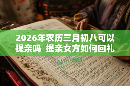 2026年农历三月初八可以提亲吗  提亲女方如何回礼