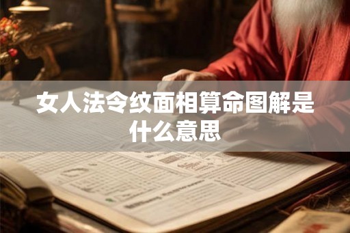 女人法令纹面相算命图解是什么意思