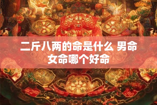 二斤八两的命是什么 男命女命哪个好命 二斤八两的命是什么 男命女命哪个好命