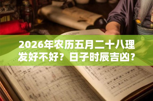 2026年农历五月二十八理发好不好？日子时辰吉凶？
