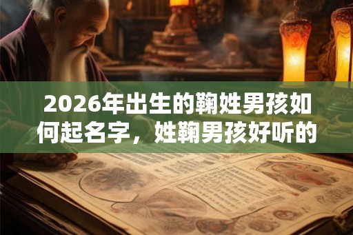 2026年出生的鞠姓男孩如何起名字，姓鞠男孩好听的名字