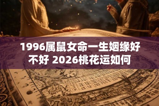 1996属鼠女命一生姻缘好不好 2026桃花运如何