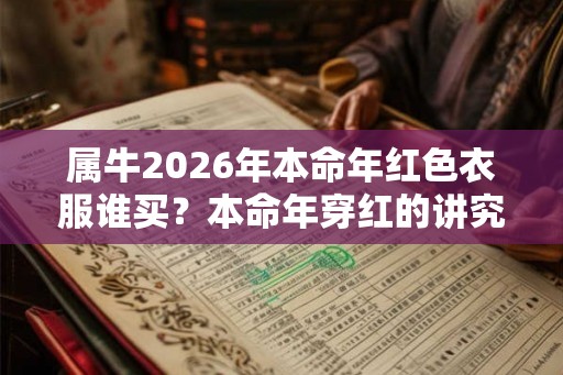 属牛2026年本命年红色衣服谁买？本命年穿红的讲究介绍