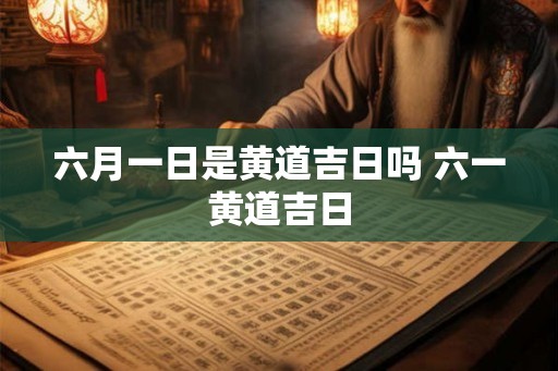 六月一日是黄道吉日吗 六一黄道吉日