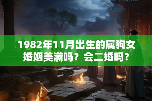 1982年11月出生的属狗女婚姻美满吗？会二婚吗？