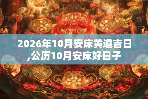 2026年10月安床黄道吉日,公历10月安床好日子