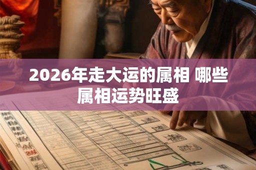 2026年走大运的属相 哪些属相运势旺盛 2026年走大运的属相 哪些属相运势旺盛