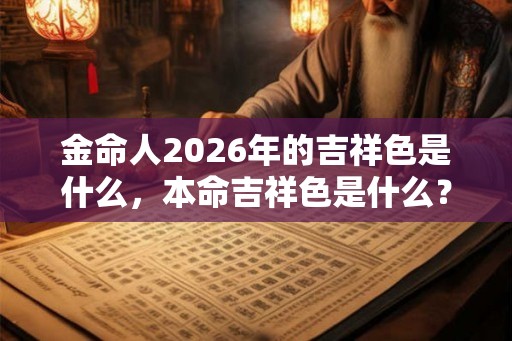 金命人2026年的吉祥色是什么，本命吉祥色是什么？