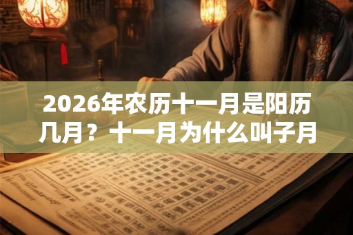 2026年农历十一月是阳历几月？十一月为什么叫子月？