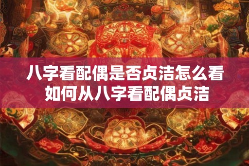 八字看配偶是否贞洁怎么看 如何从八字看配偶贞洁