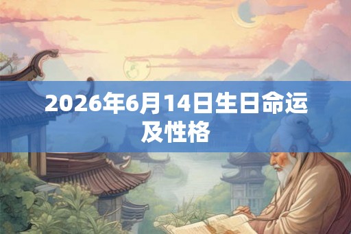 2026年6月14日生日命运及性格