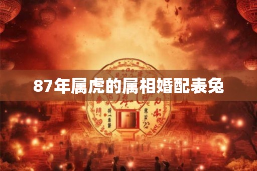 87年属虎的属相婚配表兔