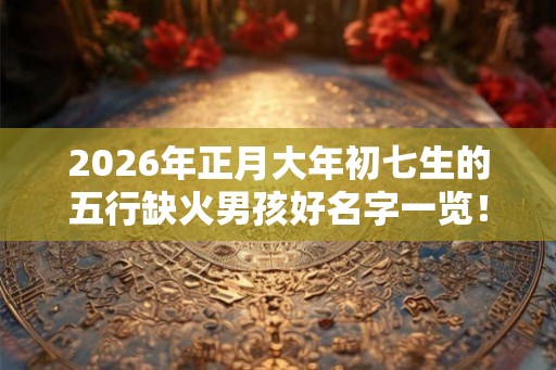 2026年正月大年初七生的五行缺火男孩好名字一览！