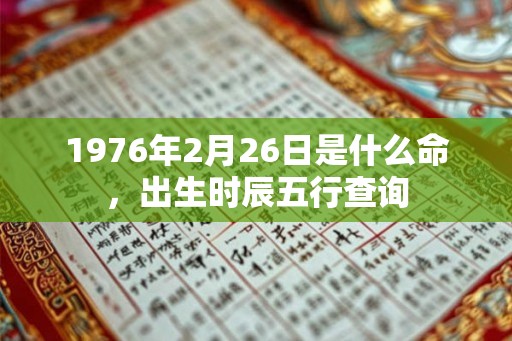 1976年2月26日是什么命,出生时辰五行查询 1976年2月26日是什么命,出生时辰五行查询