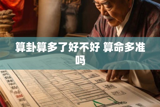 算卦算多了好不好 算命多准吗