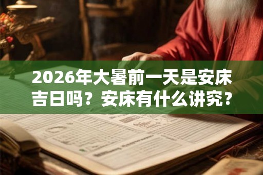2026年大暑前一天是安床吉日吗？安床有什么讲究？