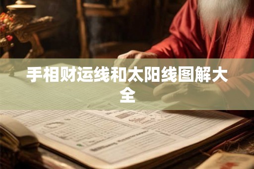 手相财运线和太阳线图解大全 手相财运线和太阳线图解大全
