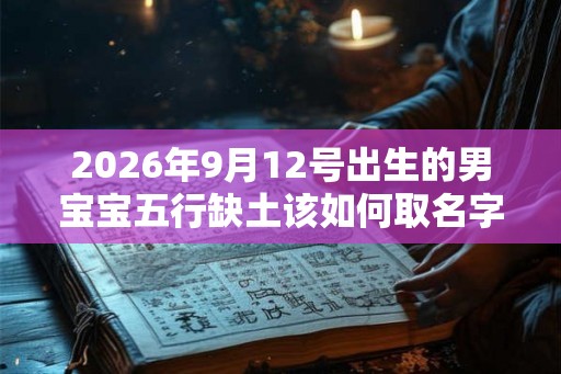 2026年9月12号出生的男宝宝五行缺土该如何取名字 2026年9月12号出生的男宝宝五行缺土该如何取名字