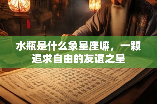 水瓶是什么象星座嘛，一颗追求自由的友谊之星