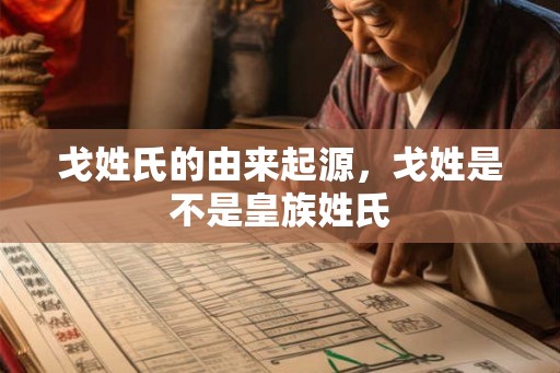 戈姓氏的由来起源，戈姓是不是皇族姓氏