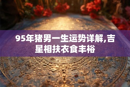 95年猪男一生运势详解,吉星相扶衣食丰裕