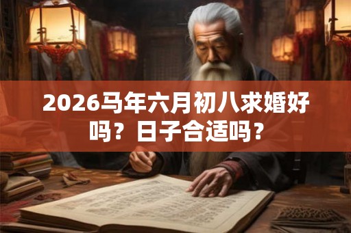2026马年六月初八求婚好吗？日子合适吗？
