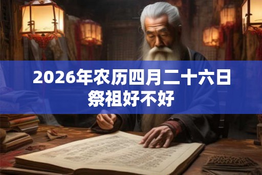 2026年农历四月二十六日祭祖好不好
