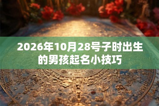 2026年10月28号子时出生的男孩起名小技巧