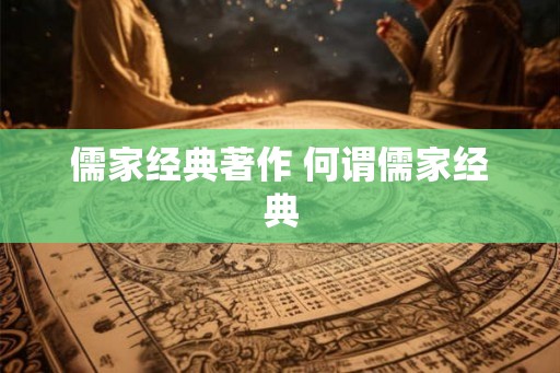 儒家经典著作 何谓儒家经典