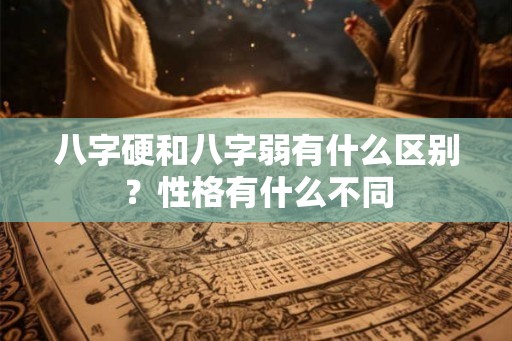 八字硬和八字弱有什么区别？性格有什么不同
