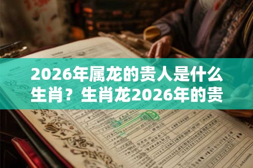 2026年属龙的贵人是什么生肖？生肖龙2026年的贵人是谁？