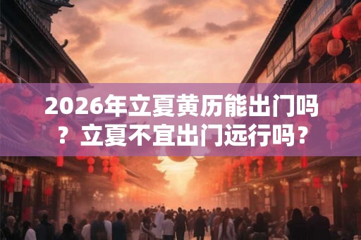 2026年立夏黄历能出门吗？立夏不宜出门远行吗？