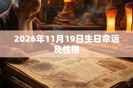 2026年11月19日生日命运及性格