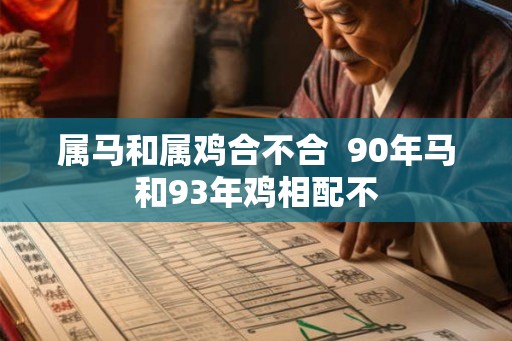 属马和属鸡合不合  90年马和93年鸡相配不