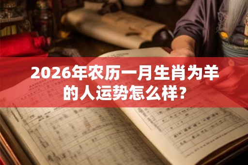 2026年农历一月生肖为羊的人运势怎么样? 2026年农历一月生肖为羊的人运势怎么样?