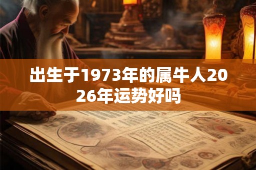 出生于1973年的属牛人2026年运势好吗 出生于1973年的属牛人2026年运势好吗