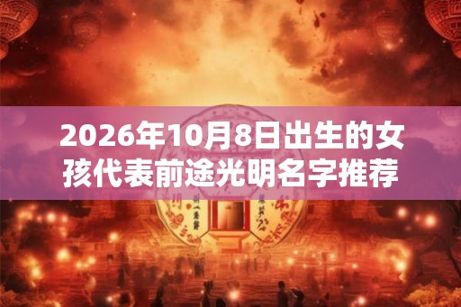 2026年10月8日出生的女孩代表前途光明名字推荐